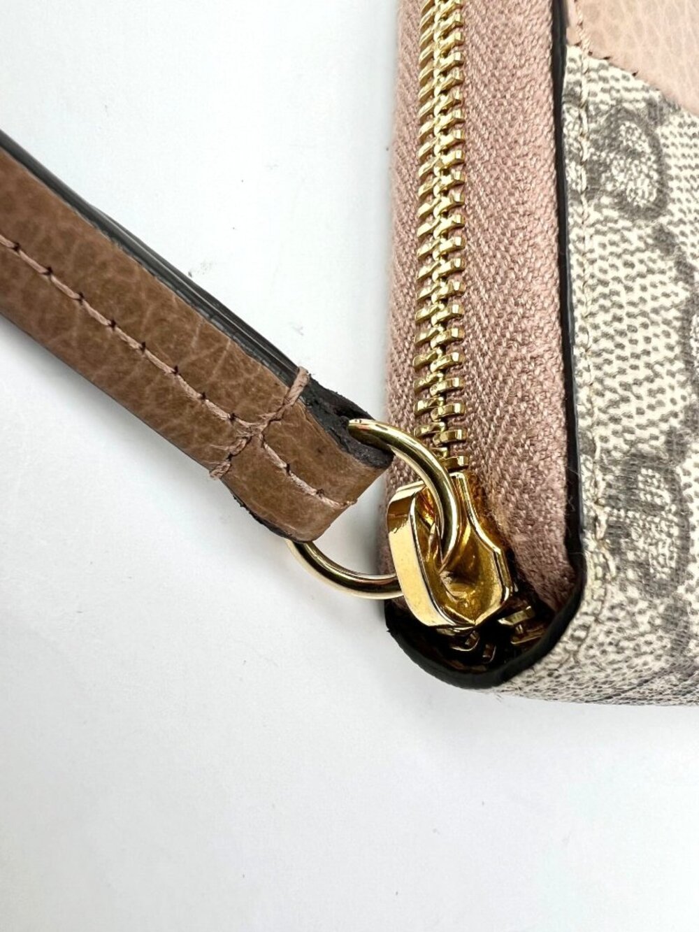 Gucci GG Marmont Zip Around Wallet Porcelain Rose - Picture 9 of 13
